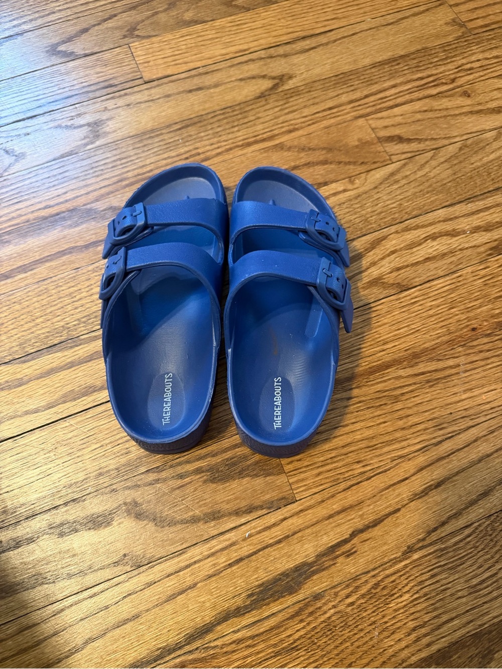 Theresa & Friends Kids' Royal Blue Double-Strap Sandals